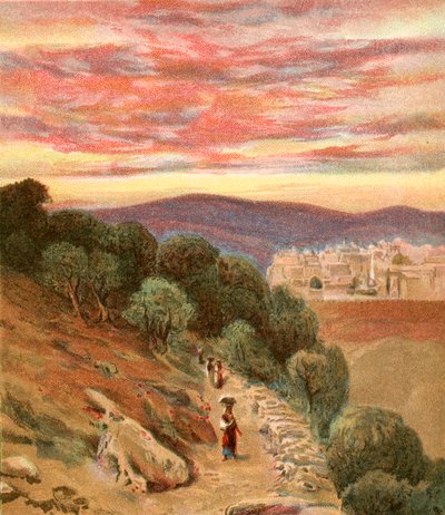 Ölberg und Jerusalem von Henry Andrew Harper