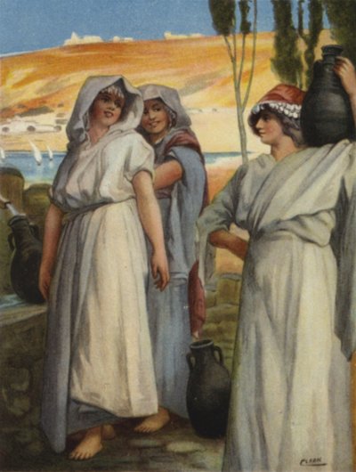 Frauen schöpfen Wasser an einem Brunnen von Henry Andrew Harper