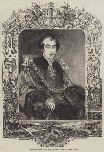 Porträt des Ehrenwerten William Magnay, Lord Mayor von Henry Anelay