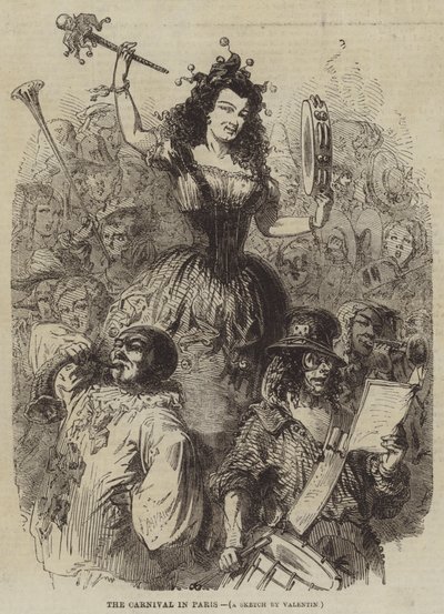 Der Karneval in Paris von Henry Augustin Valentin