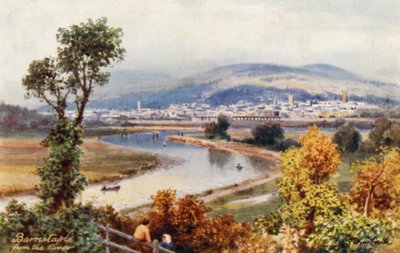 Barnstaple vom Fluss aus von Henry B. (after) Wimbush