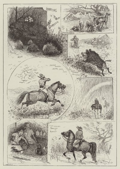 Jagd in Marokko von Henry Charles Seppings Wright