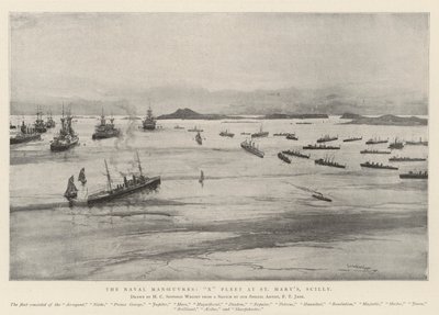Die Marine-Manöver, X Flotte bei St. Mary