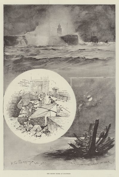 Der jüngste Sturm in Holyhead von Henry Charles Seppings Wright