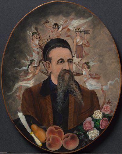 Selbstporträt mit fünf Musen, ca. 1880 von Henry Church