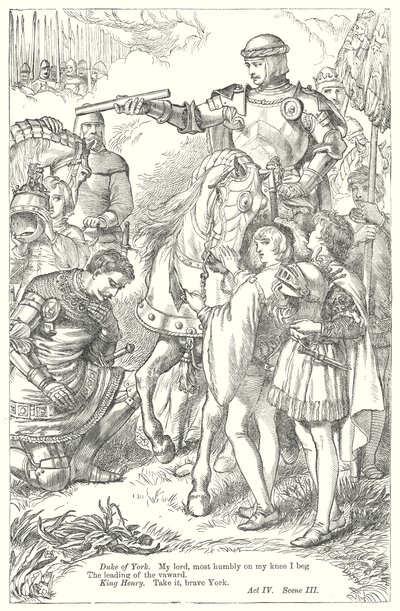 König Heinrich V. (Gravur) von Henry Courtney (after) Selous