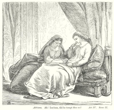 Die Komödie der Irrungen (Gravur) von Henry Courtney (after) Selous