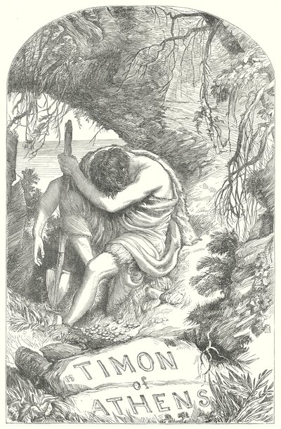 Timon von Athen (Gravur) von Henry Courtney (after) Selous