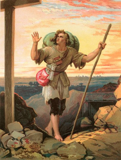 Christ in Sicht des Kreuzes von Henry Courtney Selous