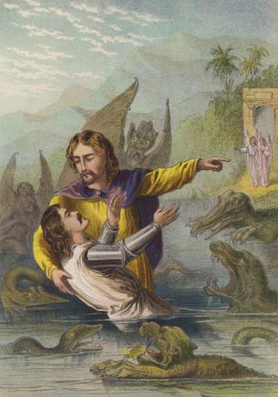 Flussüberquerung von Henry Courtney Selous