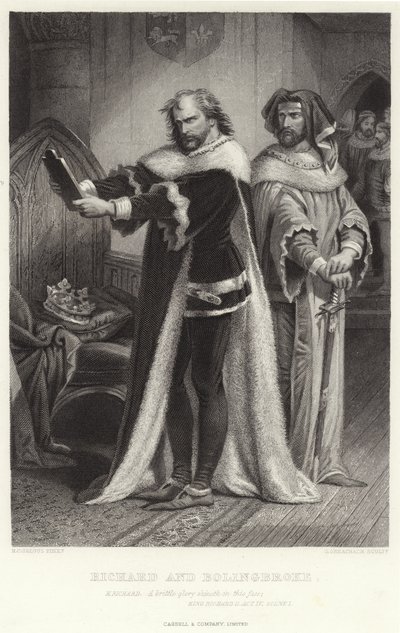 Richard und Bolingbroke, König Richard II, Akt IV, Szene I von Henry Courtney Selous