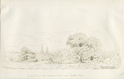 Lichfield - Nordansicht (fern) von Henry Curzon Allport