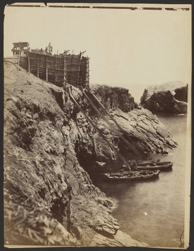 Ladestellen für die Leichter mit Guano, Chincha-Inseln von Henry DeWitt Moulton