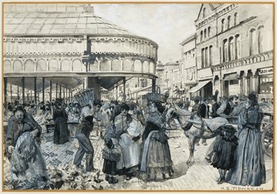 Smithfield Markt von Oak Street von Henry Edward Tidmarsh