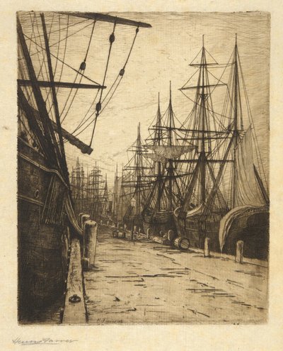 Abend in den Atlantik-Docks von Henry Farrer