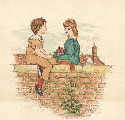 Nachbarschaftliche Leute (Farblithografie) von Henry Hetherington Emmerson