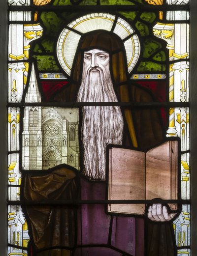 Cambridge, Trinity College, Heaton Butler & Bayne, Henry Holiday, Hieronymus, 1870, adaptiert von Carl Almquist von Henry Holiday