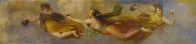 Die Horae oder Jahreszeiten (früher als drei angenommen), die ihre verschiedenen Produktionen verbreiten, 1834 von Henry Howard