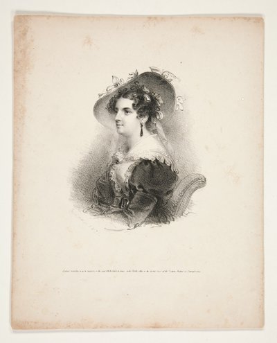 Halbfigurenporträt einer jungen Frau von Henry Inman