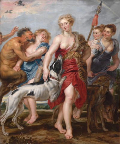 Diana und ihre Nymphen auf der Jagd von Henry Joseph Redouté