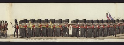 Teil der Panoramansicht des gesamten Trauerzugs von Arthur, Herzog von Wellington von Henry Jr and Sala Alken