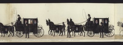 Teil der Panoramadarstellung des gesamten Trauerzugs von Arthur, Herzog von Wellington von Henry Jr and Sala George Augustus Alken