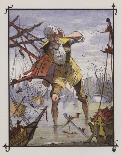 Gulliver in Lilliput von Henri Jules Jean Geoffroy