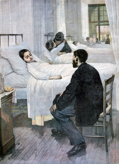 Besuchstag im Krankenhaus, 1893 von Henri Jules Jean Geoffroy
