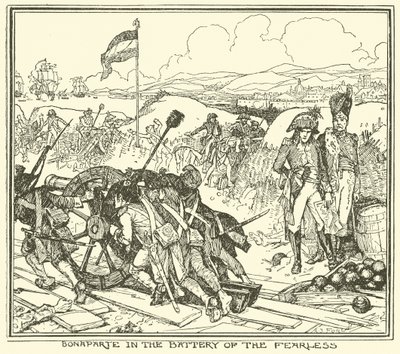 Bonaparte in der Batterie der Furchtlosen von Henry Justice Ford