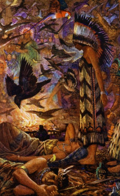 Djuns Magie im Haus des Häuptlings von Henry Justice Ford