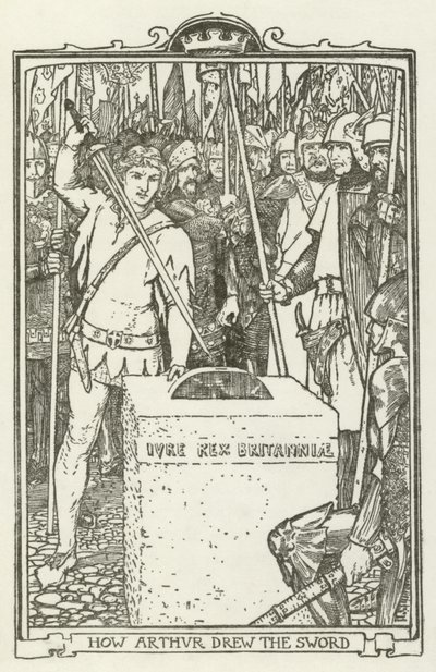Wie Arthur das Schwert zog von Henry Justice Ford