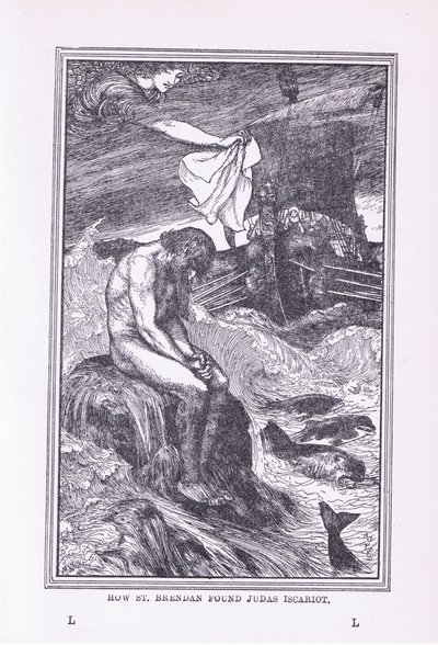 Wie St. Brendan Judas Iskariot fand, 1912 von Henry Justice Ford