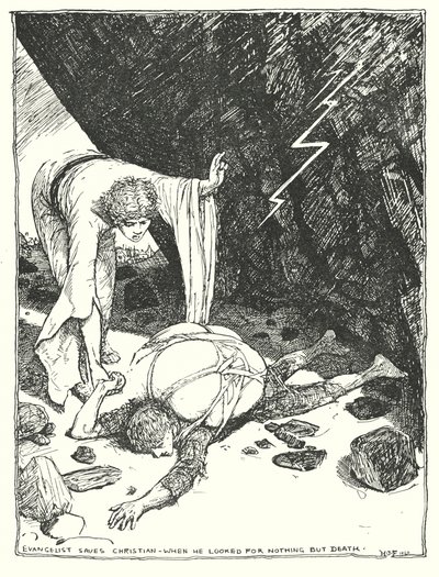 Illustration für "Die Pilgerreise" von John Bunyan von Henry Justice Ford