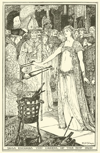 Inga erträgt die Prüfung des heißen Eisens von Henry Justice Ford
