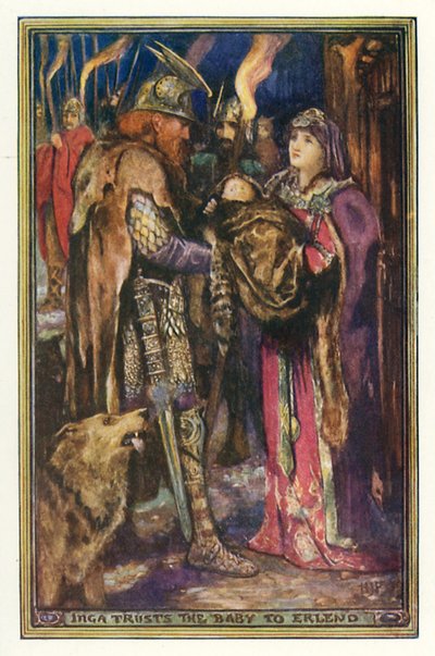 Inga vertraut das Baby Erleno an von Henry Justice Ford