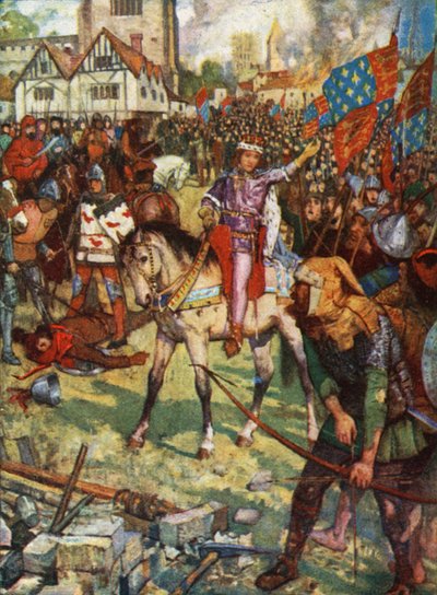 König Richard II. und Watt Tyler von Henry Justice Ford