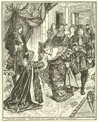 Marie Louise empfängt Beileidsbesuche von Henry Justice Ford