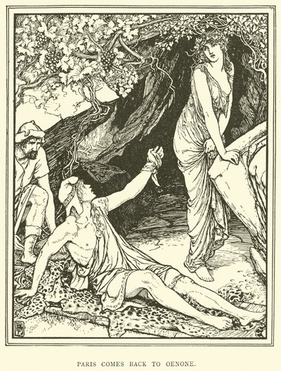 Paris kehrt zu Oenone zurück von Henry Justice Ford
