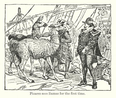Pizarro sieht zum ersten Mal Lamas von Henry Justice Ford