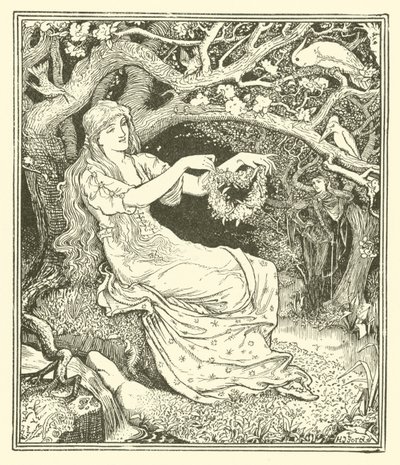 Prinz Narziss und Prinzessin Potentilla (Gravur) von Henry Justice Ford