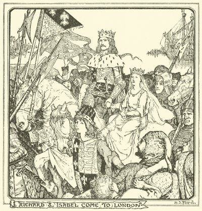 Richard und Isabel kommen nach London von Henry Justice Ford