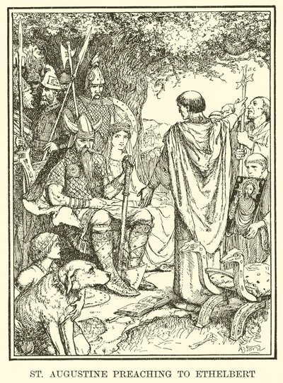 St. Augustinus predigt Ethelbert von Henry Justice Ford