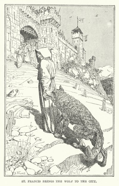 St. Franziskus bringt den Wolf in die Stadt von Henry Justice Ford