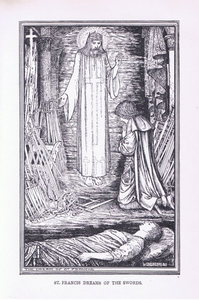 St. Franziskus träumt von den Schwertern, 1912 von Henry Justice Ford