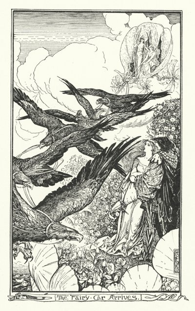 Der Feenwagen kommt an (Gravur) von Henry Justice Ford