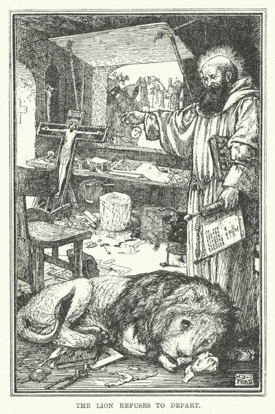 Der Löwe weigert sich zu gehen von Henry Justice Ford