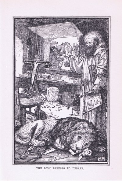 Der Löwe weigert sich zu gehen, 1912 von Henry Justice Ford