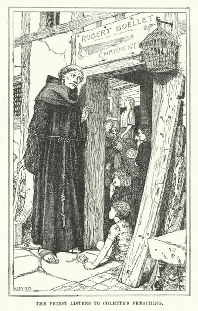 Der Priester hört Colettes Predigt zu von Henry Justice Ford