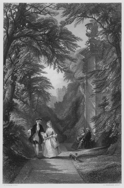 Der Mittagsspaziergang, nach dem Bild in der Königlichen Sammlung von Henry Jutsum