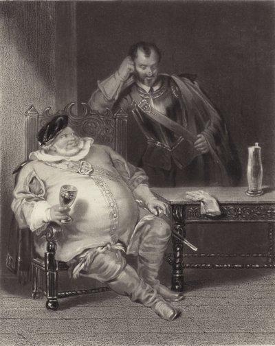 Falstaff und Bardolph von Henry Liverseege